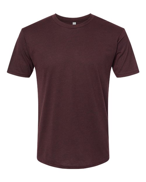 Next Level 6010 Triblend T-Shirt - Cardinal Black - flat front