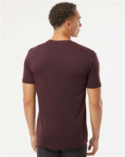 Next Level 6010 Triblend T-Shirt - Cardinal Black - model back