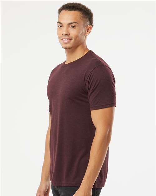 Next Level 6010 Triblend T-Shirt - Cardinal Black - model side