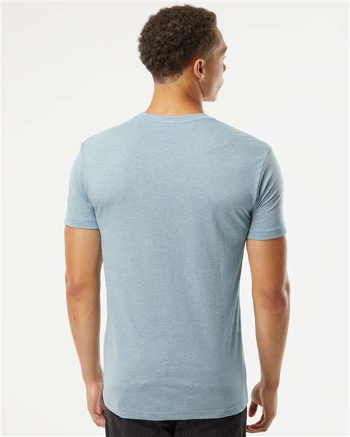Next Level 6010 Triblend T-Shirt - Vintage Stonewash Denim - model back