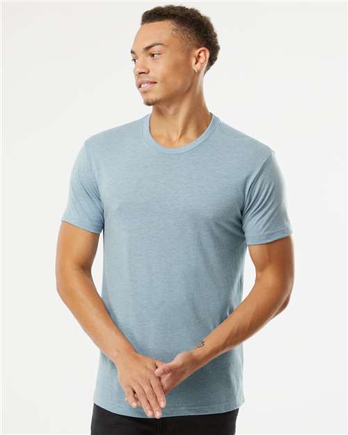 Next Level 6010 Triblend T-Shirt - Vintage Stonewash Denim - model front