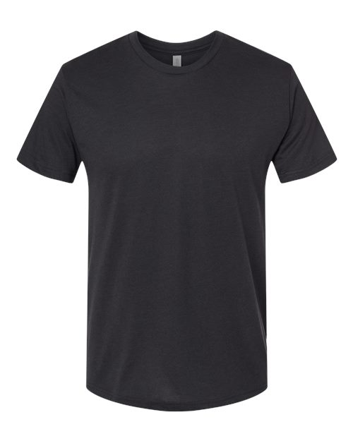 Next Level 6010 Triblend T-Shirt - Graphite Black - flat front