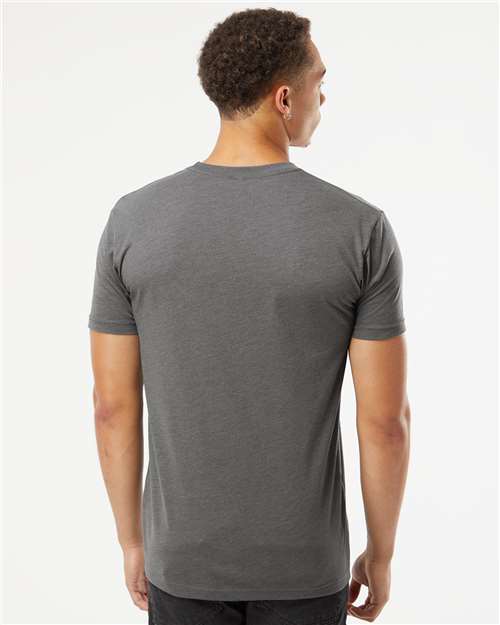 Next Level 6210 CVC T-Shirt - Heather Heavy Metal - model back