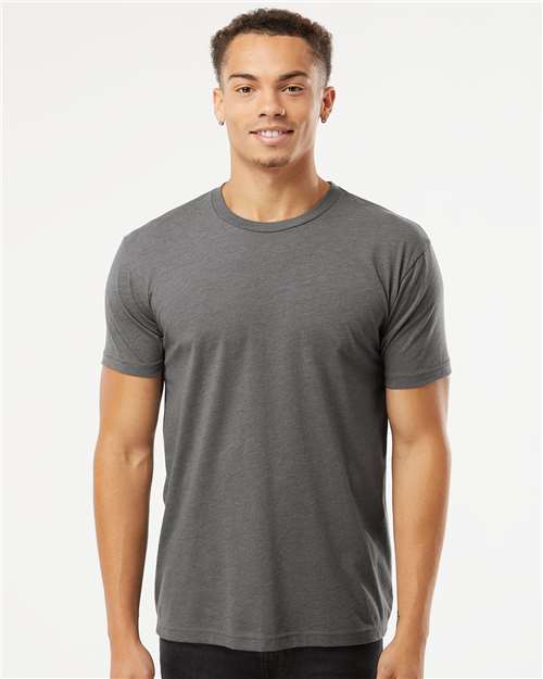 Next Level 6210 CVC T-Shirt - Heather Heavy Metal - model front