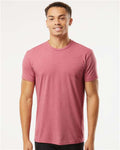 Next Level 6210 CVC T-Shirt - Heather Mauve - model front