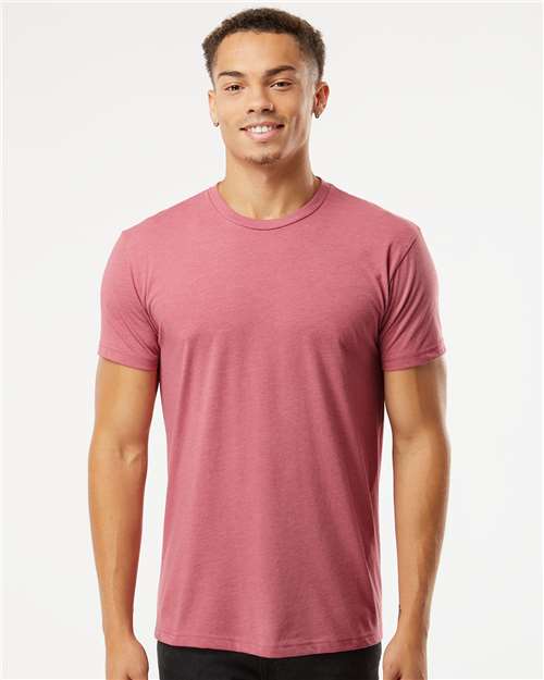Next Level 6210 CVC T-Shirt - Heather Mauve - model front