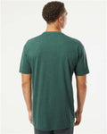 Next Level 6210 CVC T-Shirt - Heather Forest Green - model back