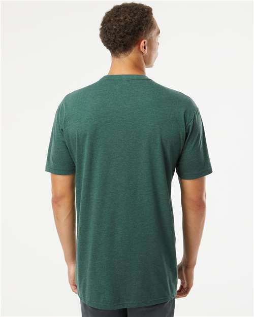 Next Level 6210 CVC T-Shirt - Heather Forest Green - model back