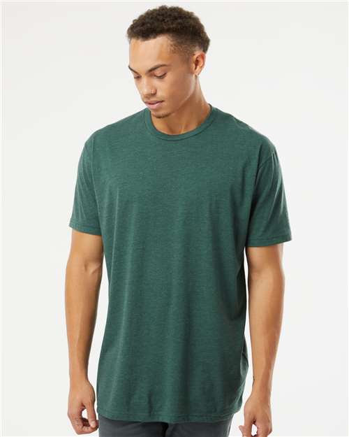 Next Level 6210 CVC T-Shirt - Heather Forest Green - model front
