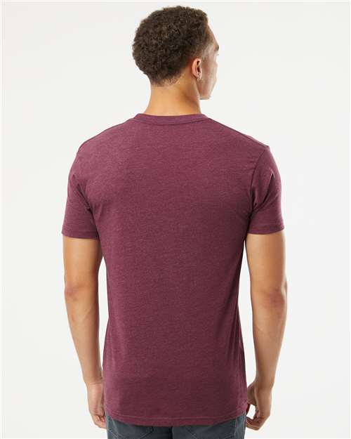 Next Level 6210 CVC T-Shirt - Heather Maroon - model back