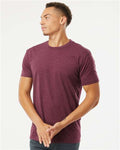 Next Level 6210 CVC T-Shirt - Heather Maroon - model front