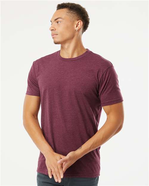Next Level 6210 CVC T-Shirt - Heather Maroon - model front