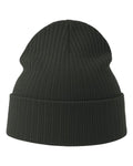 Atlantis Headwear RIO Sustainable Rib Cuffed Beanie - Dark Grey - front