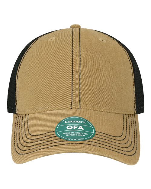 LEGACY OFA Old Favorite Trucker Cap - Khaki/ Black - front