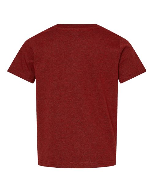 Rabbit Skins 3321 Toddler Fine Jersey Tee - Cardinal Blackout - back