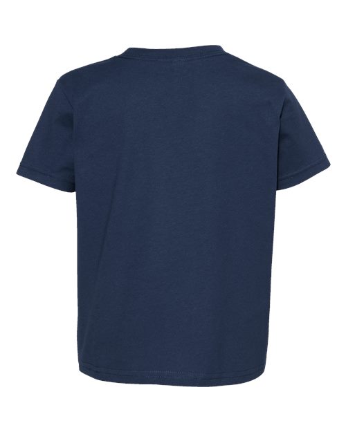 Rabbit Skins 3321 Toddler Fine Jersey Tee - Denim - back