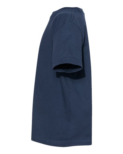 Rabbit Skins 3321 Toddler Fine Jersey Tee - Denim - side