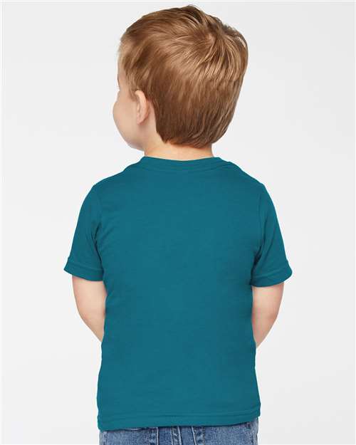 Rabbit Skins 3321 Toddler Fine Jersey Tee - Oceanside - model back