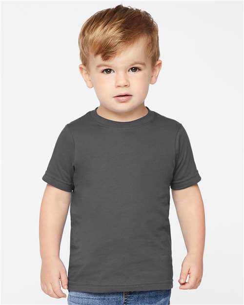 Rabbit Skins 3321 Toddler Fine Jersey Tee - Slate - model front