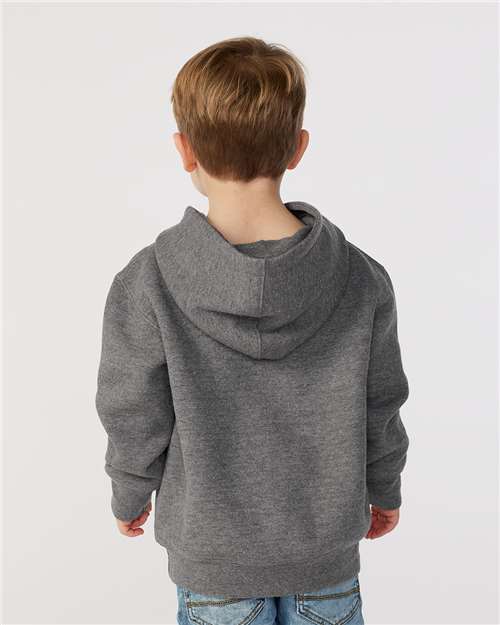 Rabbit Skins 3326 Toddler Pullover Fleece Hoodie - Granite Heather - model back