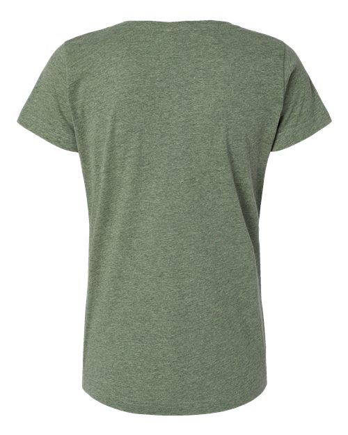 LAT 3516 Women's Fine Jersey Tee - Bamboo Blackout - back