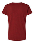 LAT 3516 Women's Fine Jersey Tee - Cardinal Blackout - back