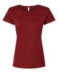 LAT 3516 Women's Fine Jersey Tee - Cardinal Blackout - front