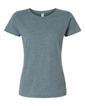 LAT 3516 Women's Fine Jersey Tee - Ice Blackout - front