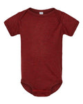 Rabbit Skins 4424 Infant Fine Jersey Bodysuit - Cardinal Blackout - front