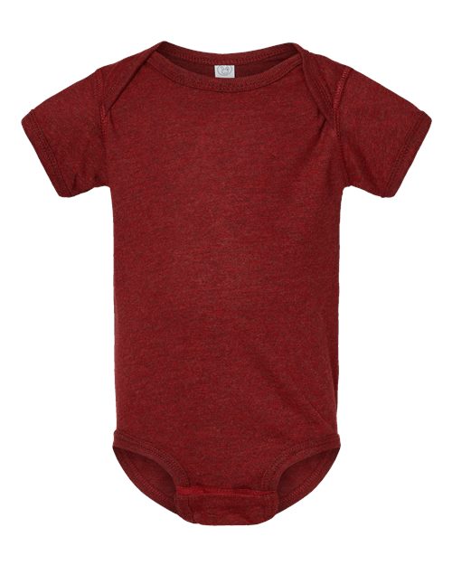 Rabbit Skins 4424 Infant Fine Jersey Bodysuit - Cardinal Blackout - front