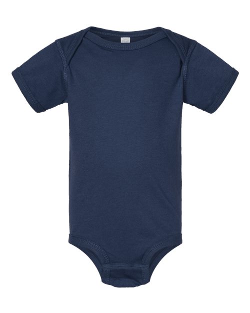 Rabbit Skins 4424 Infant Fine Jersey Bodysuit - Denim - front