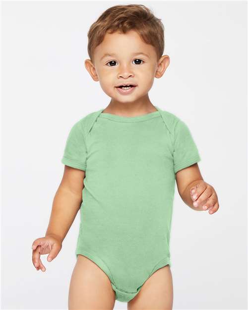 Rabbit Skins 4424 Infant Fine Jersey Bodysuit - Sage - model front