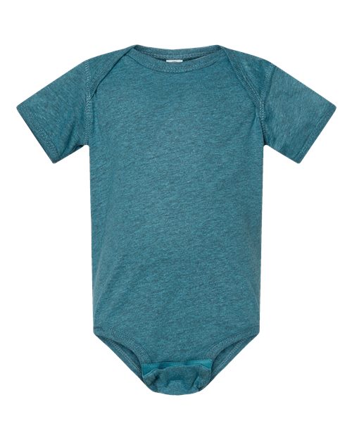 Rabbit Skins 4424 Infant Fine Jersey Bodysuit - Surf Blackout - front