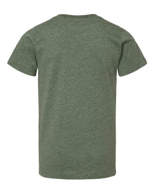 LAT 6101 Youth Fine Jersey Tee - Bamboo Blackout - back