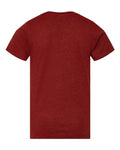 LAT 6101 Youth Fine Jersey Tee - Cardinal Blackout - back