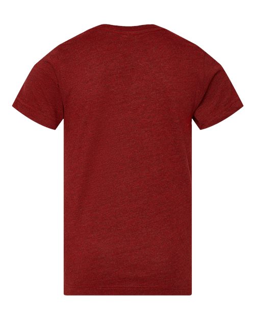 LAT 6101 Youth Fine Jersey Tee - Cardinal Blackout - back