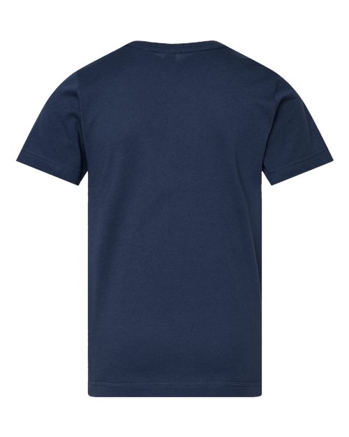 LAT 6101 Youth Fine Jersey Tee - Denim - back