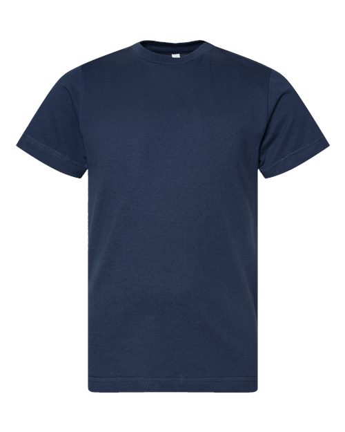 LAT 6101 Youth Fine Jersey Tee - Denim - front