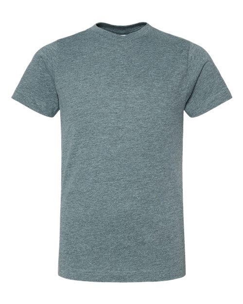 LAT 6101 Youth Fine Jersey Tee - Ice Blackout - front
