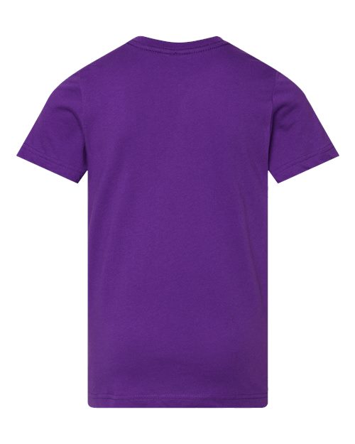 LAT 6101 Youth Fine Jersey Tee - Pro Purple - back