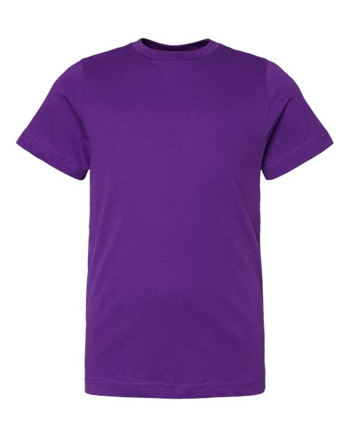 LAT 6101 Youth Fine Jersey Tee - Pro Purple - front