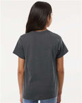 LAT 6101 Youth Fine Jersey Tee - Slate - model back