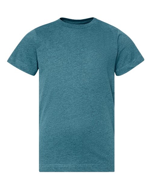 LAT 6101 Youth Fine Jersey Tee - Surf Blackout - front