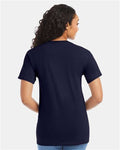 Hanes 5280 Essential-T T-Shirt - Athletic Navy - model back