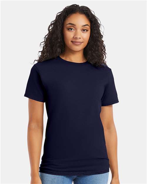 Hanes 5280 Essential-T T-Shirt - Athletic Navy - model front