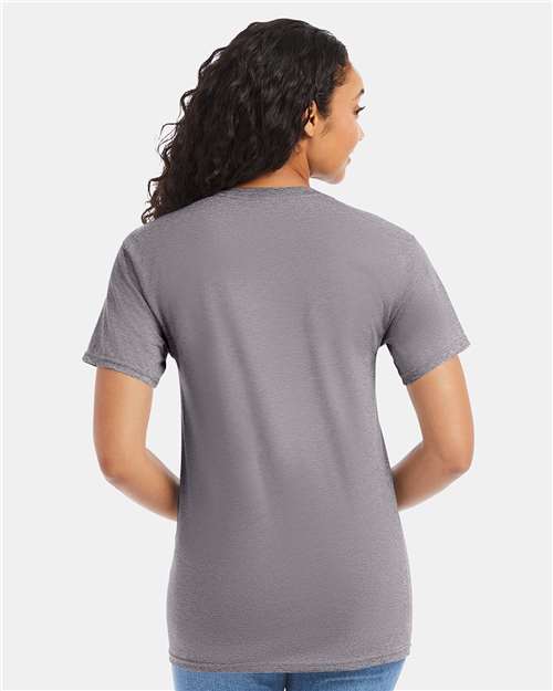 Hanes 5280 Essential-T T-Shirt - Graphite - model back