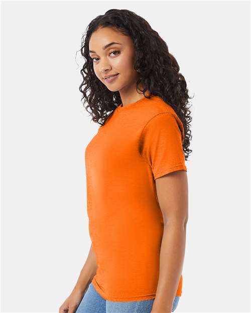 Hanes 5280 Essential-T T-Shirt - Safety Orange - model side