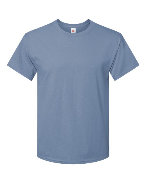 Hanes 5280 Essential-T T-Shirt - Stonewashed Blue - flat front