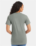 Hanes 5280 Essential-T T-Shirt - Stonewashed Green - model back