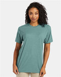 Hanes 4980 Perfect-T T-Shirt - Marbled Green Clay - model front